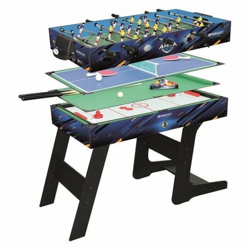 Bigbuy Fun Daudzspēļu galds Locīšana 4-in-1 Koks MDF (115,5 x 63 x 16,8 cm) image 1