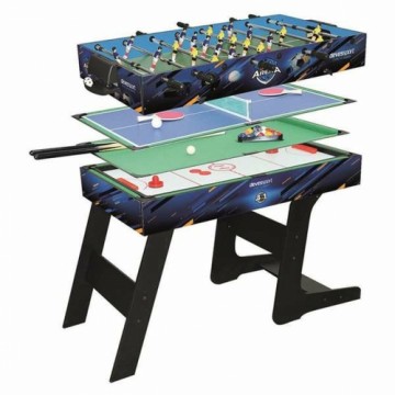 Bigbuy Fun Daudzspēļu galds Locīšana 4-in-1 Koks MDF (115,5 x 63 x 16,8 cm)