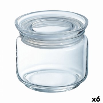 Burka Luminarc Pav Caurspīdīgs Silikona Stikls (500 ml) (6 gb.)