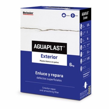 Powdered plasters Aguaplast 70034-002 Eksterjers 6 Kg Balts