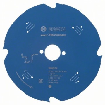 Пильный диск по фиброцементу Bosch Expert for Fiber Cement; 190x2,2x30,0 mm; Z4; 10°