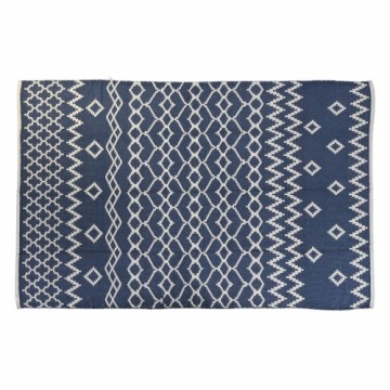 Paklājs DKD Home Decor Zils Balts Arābija (120 x 180 x 1 cm)