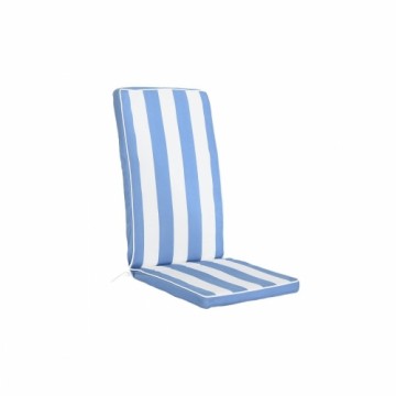 Krēsla spilvens DKD Home Decor Strīpas Balts Debesu zils (42 x 4 x 115 cm)