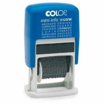 печать Colop S120/W 4 x 20 mm Синий