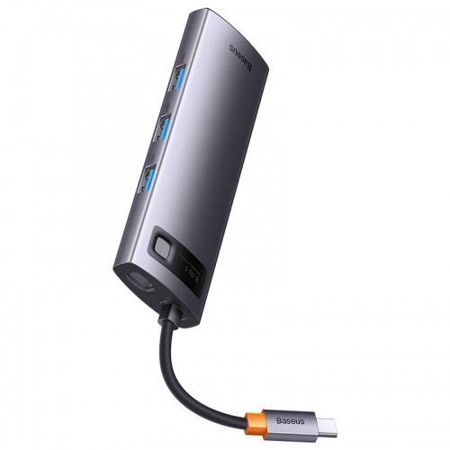Hub 8w1 Baseus StarJoy Metal Glam Series, USB-C do HDMI + 3 x USB 3.0 + USB-C PD + RJ45 + SD|TF image 4