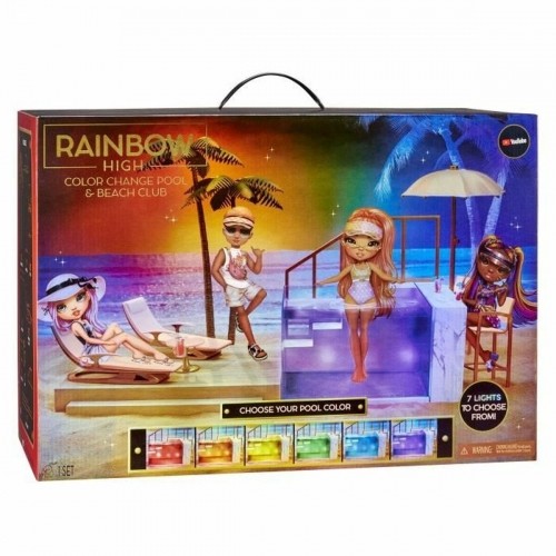 Playset Rainbow High Color Change Pool & Beach Club Playset image 2