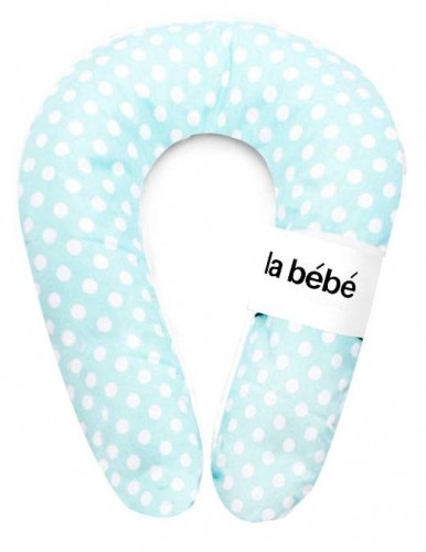 La Bebe™ Nursing La Bebe™ Snug Cotton Mint Dots Art.80935 pakaviņš mazuļa barošanai / gulēšanai/pakaviņš grūtniecēm Mit.20x70см image 1
