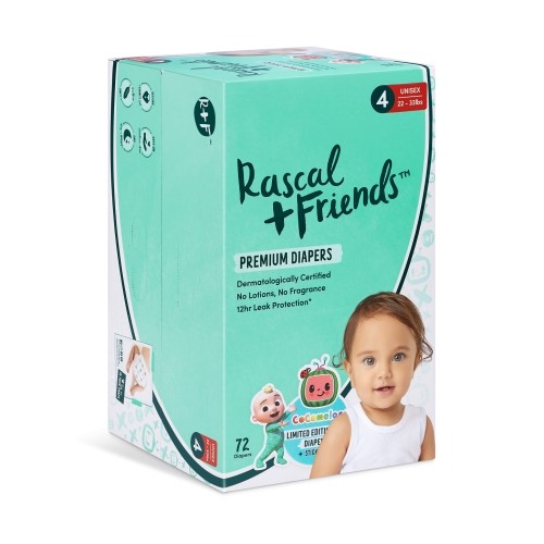 Rascal And Friends RASCAL + FRIENDS Diaper, 4 size, 72pcs, 93618 image 3