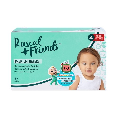 Rascal And Friends RASCAL + FRIENDS Diaper, 4 size, 72pcs, 93618 image 4