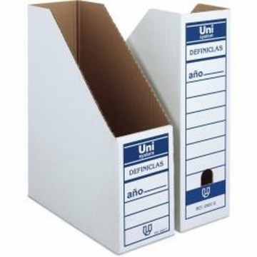Žurnālu plaukts Unipapel Balts Kartons (33,5 x 26 x 10 cm) (12 gb.)