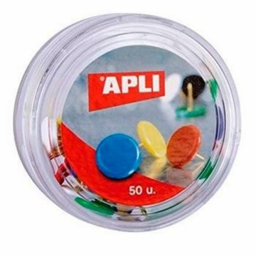 Кнопки Apli Разноцветный никель (16 штук)