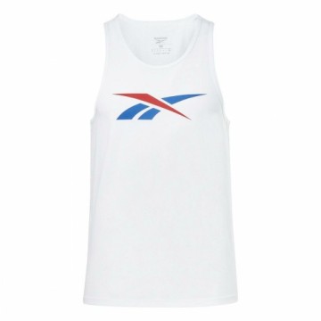 Vīriešu Krekls ar Īsām Piedurknēm Reebok VECTOR TANK HS4920 Balts