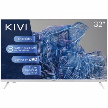 Kivi 32', HD, Google Android TV, White, 1366x768, 60 Hz, Sound by JVC, 2x8W, 33 kWh/1000h , BT5, HDMI ports 3, 24 months