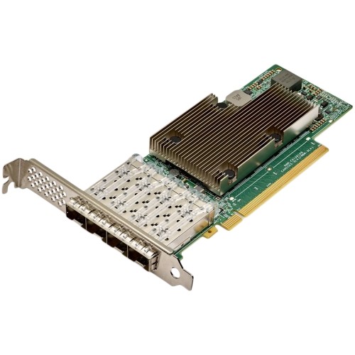 Broadcom NetXtreme P425G (BCM957504-P425G) 4x25GbE (25/10GbE), PCIe 4.0 x16, SFP28, BCM57504, Ethernet Adapter, LP + FH brackets incl, BOX image 1