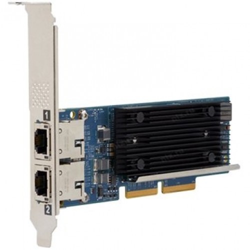 Broadcom NetXtreme P210tp (BCM957416A4160C) SGL NX-E Dual-Port 10GBase-T RJ-45 Ethernet Adapter, LP + FH brackets incl, BOX image 1