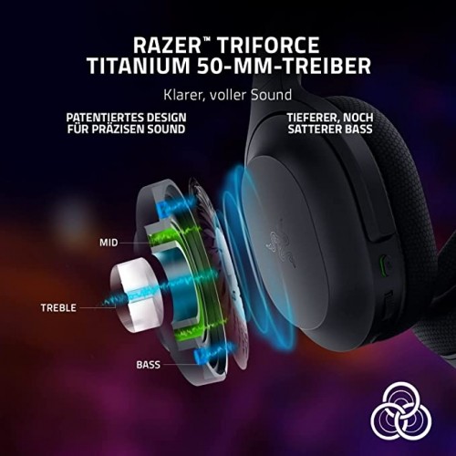 Razer Barracuda, gaming headset (black, USB dongle, Bluetooth, jack) image 4