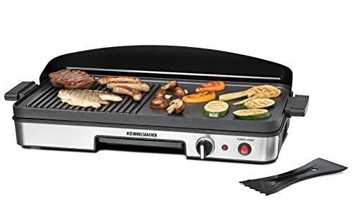 Rommelsbacher table grill BBQ 2003 (black / stainless steel, 1,900 watts) image 1