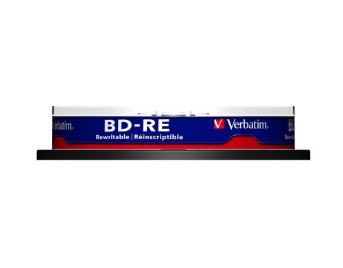 BD-RE 2x CB 25GB Verbatim white Blue 10 pieces image 2