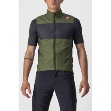 Castelli Velo veste UNLIMITED PUFFY Vest XL Light Military Green/Dark Gray