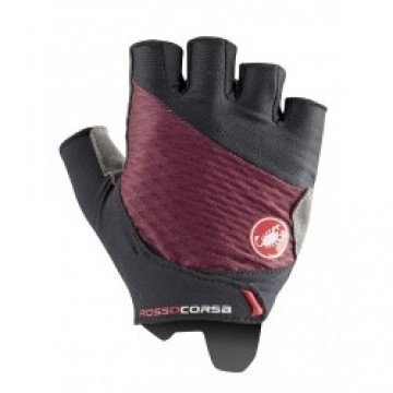 Castelli Velo īsie cimdi ROSSO CORSA 2 W Glove XS White