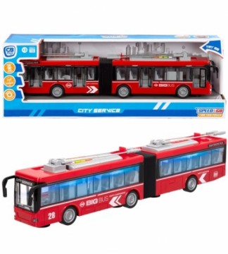 Speed & Go Trolejbuss gaisma, skaņa atveras durvis (baterijas) 45 cm CB46832