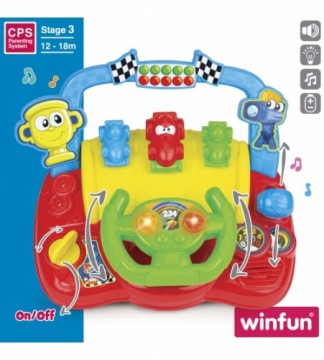 Winfun Интерактивный руль для малышей со светом и звуком c 12 мес CB46509