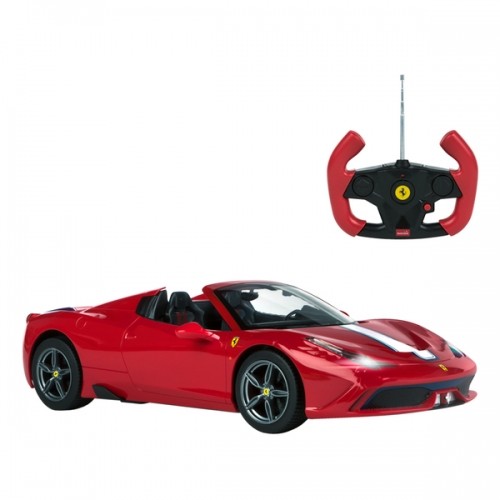 Rastar Radiovadāmā mašīna Ferrari 458 1:14 6 virz., lukturi, jumts, baterijas, 6+ CB41219 image 4
