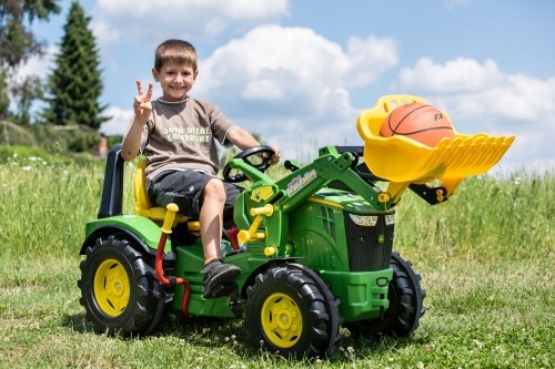 Rolly Toys Traktors ar pedāļiem  rollyX-Trac Premium John Deere 8400R ar kausu 2 ātrumi un bremze ( 3 - 10 gadiem) Vācija 651078 image 5