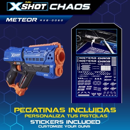 Pistole ar porol. bumbiņām līdz 30 m X-Shot Chaos Meteor ZURU 14 g+ CB46274 image 5