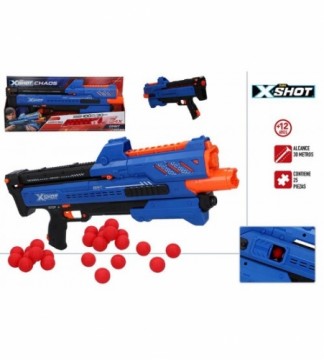 Pistole ar porol. bumbiņām X-Shot Chaos ZURU 14 g+ CB46273