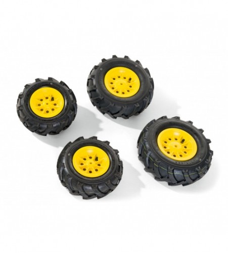 Rolly Toys Riteņi ar gumijas piepūšamam riepam traktoriem rollyTrac Air Tyres 4 gab. 409860 Vācija image 1