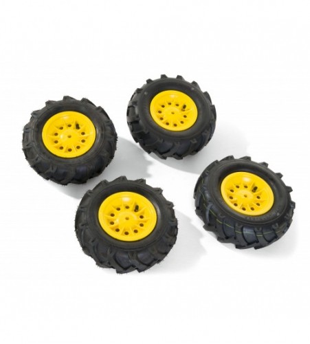 Rolly Toys Riteņi ar gumijas piepūšamam riepam traktoriem rollyTrac Air Tyres 4 gab. 409303 Vācija image 1