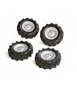 Rolly Toys Riteņi ar gumijas piepūšamam riepam traktoriem rollyTrac Air Tyres 4 gab. 409181  Vācija