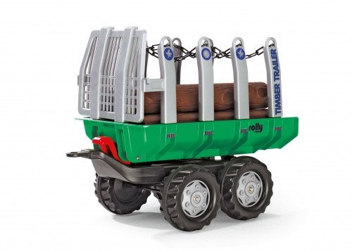 Rolly Toys Piekabe traktoriem ar balķiem rollyTimber Trailer 122158 Vācija image 2