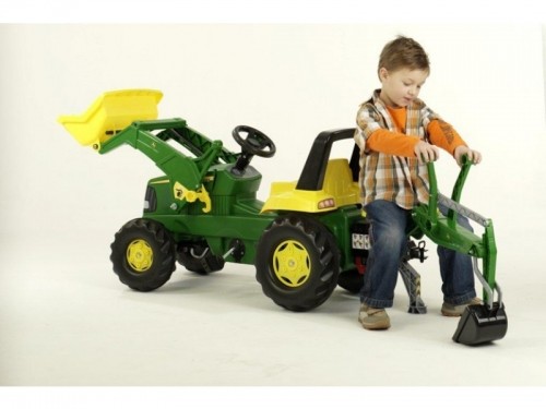 Rolly Toys Pedāļu traktors ar diviem kausiem rollyJunior John Deere (3-8 gadiem) 811076 image 4