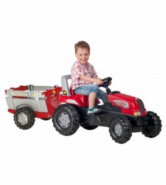Rolly Toys Трактор педальный rollyJunior RT с прицепом  (3-8 лет.) 800261 Германия