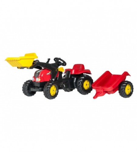 Rolly Toys Traktors ar pedāļiem ar piekabi un kausu RollyKid-X 023127 (2,5-5 gadiem) Vācija image 1