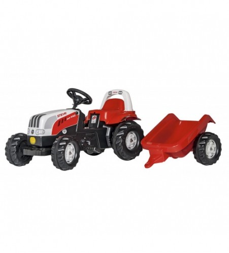 Rolly Toys Traktors ar pedāļiem un piekabi Rolly Kid Steyr 6165 CVT 012510  (2,5-5 gadiem ) 012510 Vācija image 1
