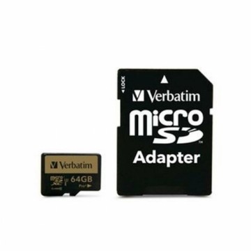 Mikro SD Atmiņas karte ar Adapteri Verbatim Pro+