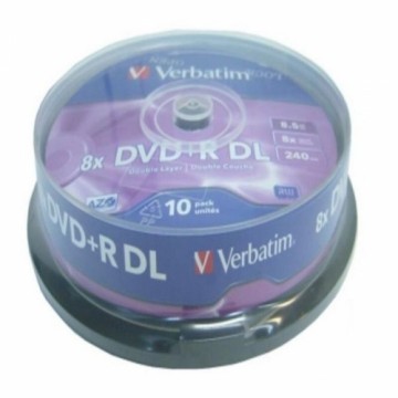 DVD-R Verbatim    8,5 GB 8x 10 pcs 10 штук 8,5 GB 8x