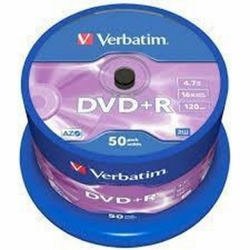 DVD-R Verbatim    50 штук 16x 4,7 GB