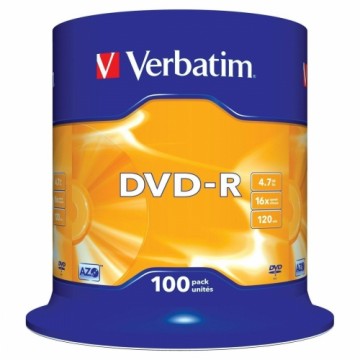 DVD-R Verbatim Matt Silver 100 gb. 16x 4,7 GB