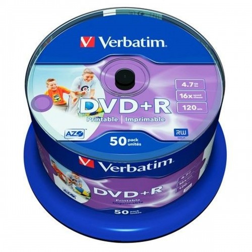 DVD-R Verbatim    50 штук 16x 4,7 GB image 1