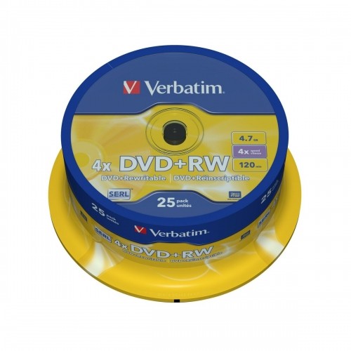 DVD-RW Verbatim    25 штук 4x 4,7 GB image 1