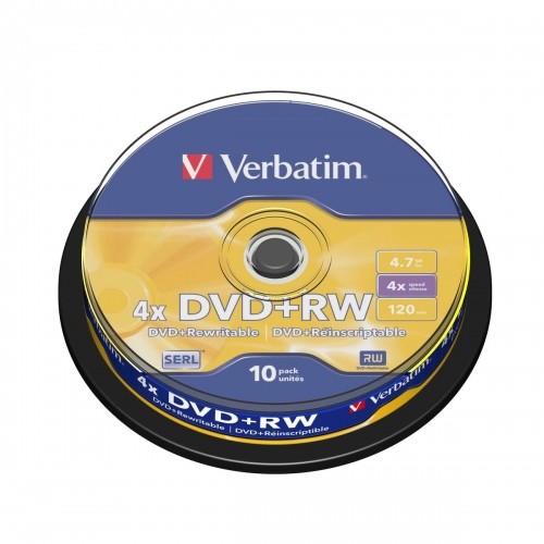 DVD-RW Verbatim    10 штук 4x 4,7 GB image 1