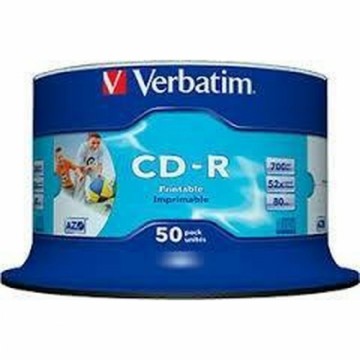 CD-R Verbatim AZO Wide Inkjet Printable 50 gb. 700 MB 52x