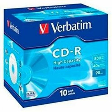 CD-R Verbatim High Capacity 10 штук 40x 800 MB
