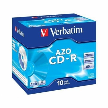 CD-R Verbatim Crystal 10 штук 700 MB 52x