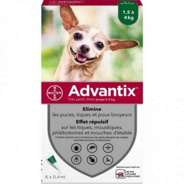 Пипетка для собак Advantix 1,5-4 Kg 6 штук