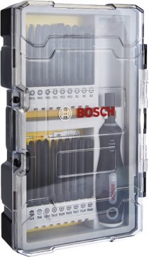 Bosch screwdriver set with handle, 1/4", 37 pieces, bit set (extra long bits)